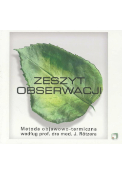 Zeszyt obserwacji. Metoda objawowo-termiczna