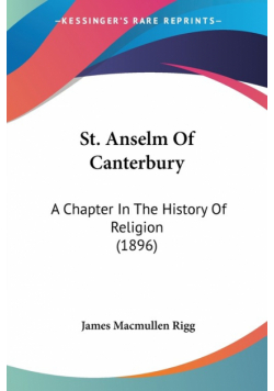 St. Anselm Of Canterbury