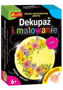 Handmade - Dekupaż i malowanie. Bratki