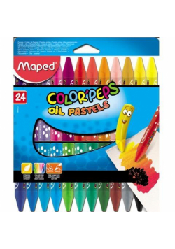 Kredki Colorpeps pastele olejne 24 kolory MAPED