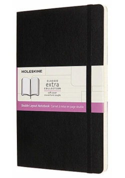 Notes L 13x21cm linia/ gładki 192K BR czarny