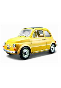 Fiat 500 F 1965 Yellow 1:24 BBURAGO
