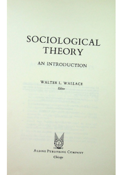 Sociological theory an introduction