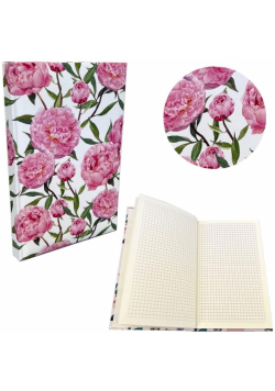 Notes A5 Soft Touch kratka 90g Peonie