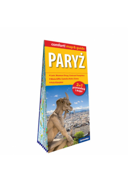 Paryż laminowany map&guide 2w1 przewodnik i mapa