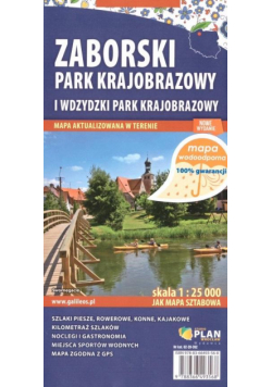 Mapa turyst. - Zaborski Park Krajobrazowy 1:25 000