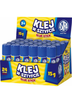 Klej w sztyfcie 15g (24szt) ASTRA