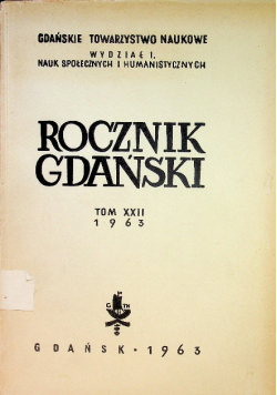 Rocznik Gdański Tom XXII