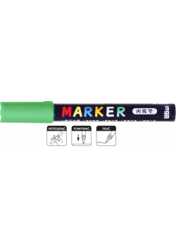 Marker akrylowy 1-2mm zielony (6szt) M&G
