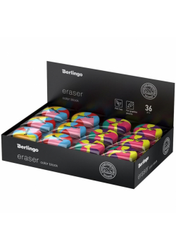 Gumka okrągła Color Block (36szt)