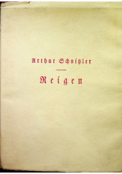 Reigen Zehn Dialoge 1923 r.