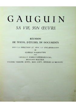 Gauguin sa vie son oeuvre