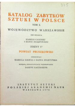 Katalog zabytków sztuki w Polsce tom X zeszyt 17
