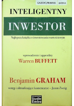 Inteligentny inwestor Najlepsza książka o inwestowaniu wartościowym