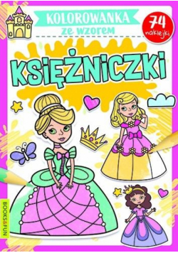 Kolorowanka ze wzorem. Księżniczki