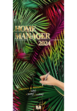 Kalendarz 2024 paskowy szeroki Home menager