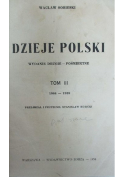 Dzieje Polski Tom III 1938 r