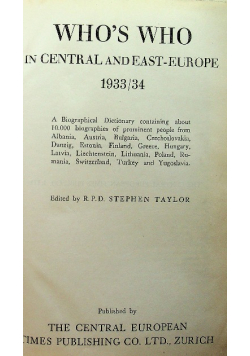 Whos who in central and east europe 1935 r.