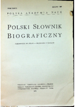 Polski słownik biograficzny Tom XXIV Zeszyt 100