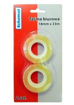 Taśma biurowa 18mmx33m (2szt)