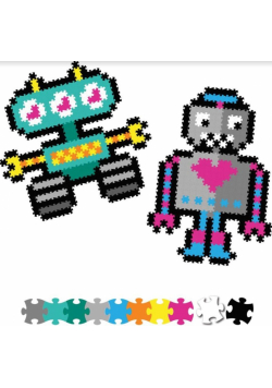 Puzzelki Pixelki Jixelz 700 elem. -roboty