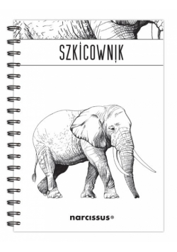 Szkicownik B5 na spirali gładki Słoń