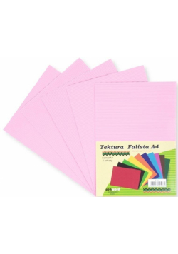Tektura A4 falista lila 5szt