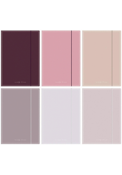 Teczka z gumką A4+ nude (10szt)