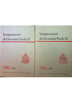 Insegnamenti di Giovanni Paolo tom VIII część 1 i 2