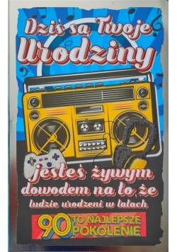 Karnet Urodziny lata 90. 2K - 046