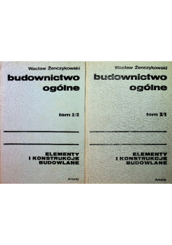 Budownictwo ogólne Tom 2 Część I i II