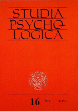 Studia psychologica 16 1