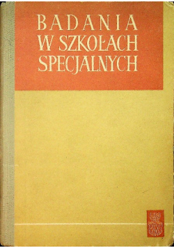 Badania w szkołach specjalnych