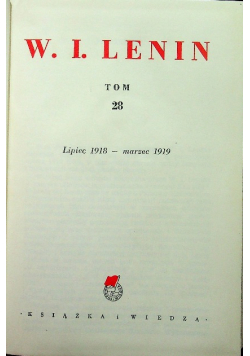 Lenin Dzieła tom 28