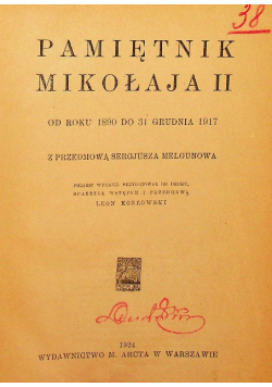 Pamiętnik Mikołaja Tom II 1924 r.
