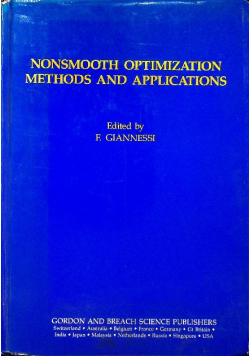 Nonsmooth Optimization Methods and applications