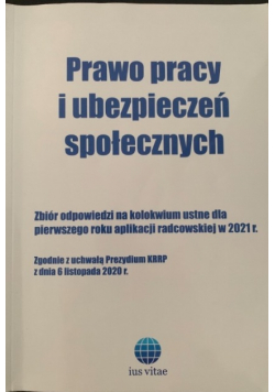Prawo pracy i ubezpieczeń