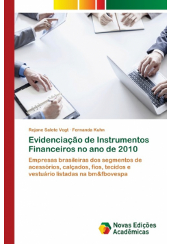 Evidenciação de Instrumentos Financeiros no ano de 2010