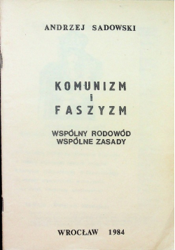 Komunizm i faszyzm