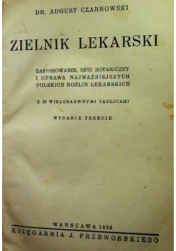 Zielnik lekarski 1938r