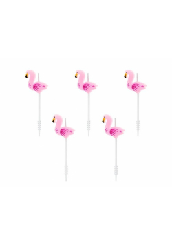 Świeczki urodzinowe Flamingi 3cm 5szt