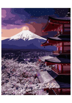 Malowanie po numerach - Góra Fuji... 40x50cm
