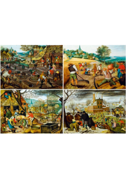 Puzzle 1000 Cztery pory roku, Brueghel