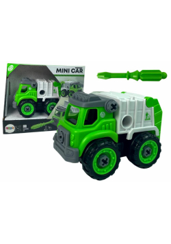 Śmieciarka do rozkręcania zielona
