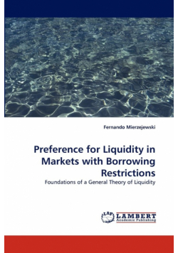 Preference for Liquidity in Markets with Borrowing Restrictions