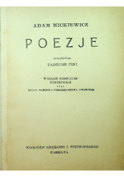 Mickiewicz  Poezje 1931  r.