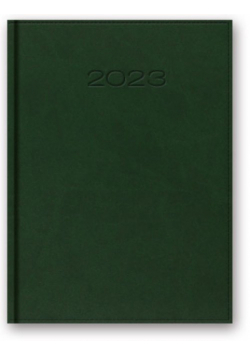 Kalendarz 2023 A5 dzienny z registrem vivella zielony