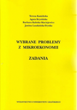 Wybrane problemy z mikroekonomii. Zadania