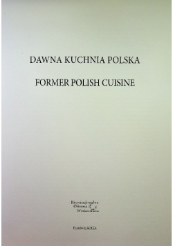 Dawna kuchnia polska