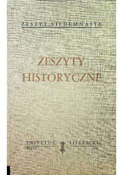 Zeszyty historyczne zeszyt 17